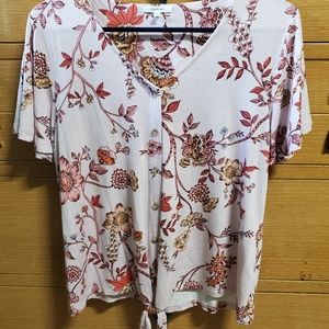 Pink floral top